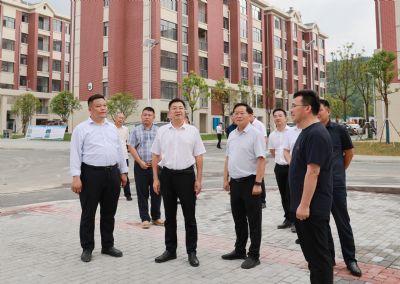 蔡典维督导资兴灾后重建系列项目建设并代表集团员工爱心捐赠233万元